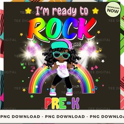 Digital | I'm Ready To Rock Pre-K  PNG Download, PNG File, Printable PNG, Instant Download