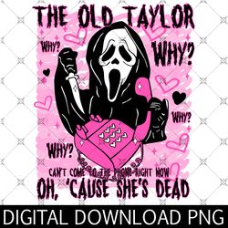 taylor ghostface halloween png, scream png, horror movie png, look what you made me do png, all too well png