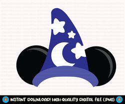 Sorcerer Hat Svg, Sorcerer Mouse SVG, Magic Mouse SVG, Sorcerer Hat Png, Magic Mouse Png, Digital Download