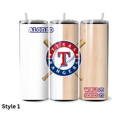 Texas Rangers Tumbler | 20oz Tumbler | World Series 2023 | Sublimation Tumbler | Baseball