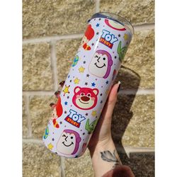 Disney Toy Story Metal 20oz Tumbler | Hot and Cold Drinks | Travel Cup Bottle | Children's Birthday present | lotso bope