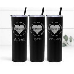 School Counselor, Therapist Gift, School Counselor Tumbler, LPC Gifts, Counselor Gift, Personalized Counselor Tumbler, P