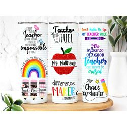 Teacher Gift Personalized, Personalized Teacher Tumbler, Teacher Cup, Teacher Life Cup, Teacher Apple Gift, Teacher Appr
