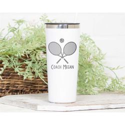 Tennis Gifts for Women, Tennis Gifts for Men, Tennis Coach Gifts, Tennis Player Gift, Personalized Tennis Tumbler, Tenni