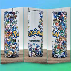 Pokemon Gotta Catch 'Em All Tumbler, TV Shows Video Games, Anime Gift Stainless Steel Drinkware Cup, Halloween Gift, Chr