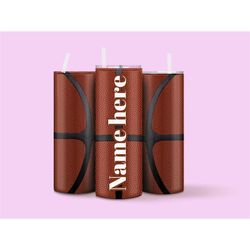 Basketball Personalized tumbler, tumbler with name, custom made cup, Ball design tumbler, basketball lovers tumbler, gif