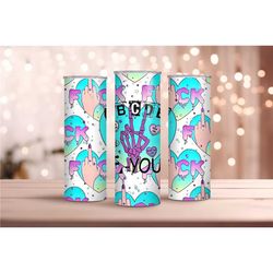 ABCDEF You Kawaii Rainbow Hearts Collage Cup,Funny Sassy Travel Sublimation Mug Gift,Skinny Steel Tumbler with Straw 20o