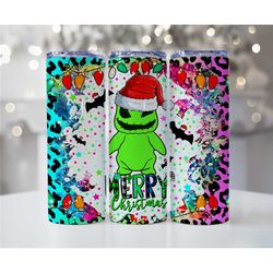 Christmas Themed Tumblers with Playful Festive Characters, Merry Christmas Tumblers featuring Animated Holiday Favorites
