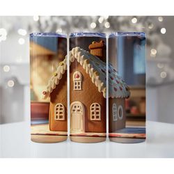 Gingerbread House Tumbler - Gingerbread House Gift - Christmas Cup - Christmas Tumbler - Christmas Gift - Teacher Gift -