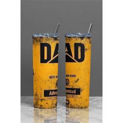 Dad birthday gift oil filter personalised  tumbler metal cup gift , skinny Tumbler, coffee straw Tumbler, happy fathers