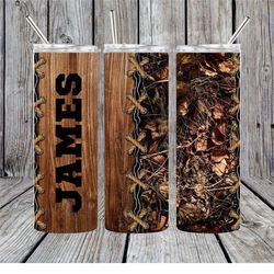 skinny tumbler-camo-personalized-gift for him