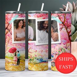custom couples photo tumbler wedding gift personalized valentine gift tumbler with picture personalized couples gift cus