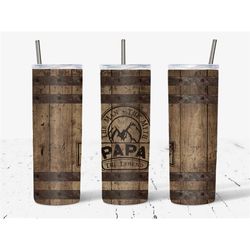 PAPA - The Man, The Myth, The Legend  - Father's Day 20-Ounce Skinny Tumbler