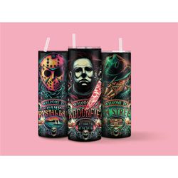 Halloween Personalized tumbler, tumbler with name, custom made cup, spooky tumbler, scary halloween cup, horror movie ch