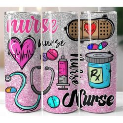 Nurse tumbler 20 oz gift tumbler, valentines, hot and cold drinks