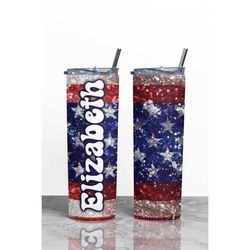 4th of July Tumblers, 4th of July Party, Personalized Fourth of July Bachelorette Insulated Cups, Patriotic Tumblers, US