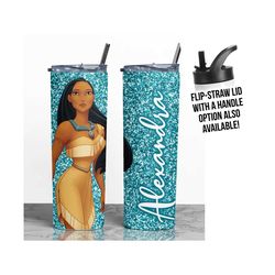 Custom Pocahontas Gifts, Personalized Pocahontas Tumbler, Personalized Disney Princess Mug, Pocahontas Birthday Gift for