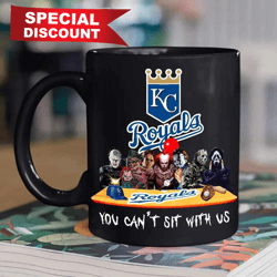 Kansas City Royals Horror Movies You Cant Sit With Us Halloween Major League Baseball Mug