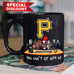 Pittsburgh Pirates Horror Movies You Cant Sit With Us Halloween Major League Baseball Mug