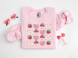 Cottagecore Frog Sweatshirt, Frog Mushroom Shirt, Valentines Tee, Cute Frog Tee, Valentines Retro Co