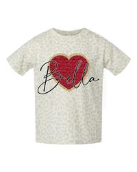 Faux Chenille heart valentines day shirt, custom valentines shirt, personalized valentines shirt for