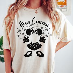Hello Christmas, Christmas T-shirt, Christmas gifts, Mickey Christmas, Mom Christmas Gift