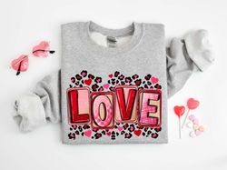 Love Valentines Day Sweatshirt, Valentine Coffee Shirt, Womens Valentines Day Sweater, Valentines Day