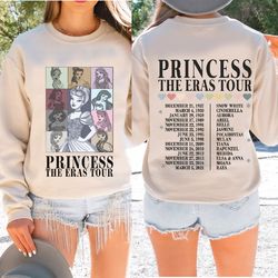 Princess The Eras Tour Disney Sweatshirt, Disney Trip Sweater, Christmas Sweater,Gifts for Sister,Gi