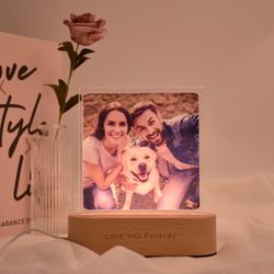 personalized led lamp, photo engraving, custom led lamp with photo