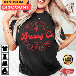 Cupids Brewing Co Premium Love Potions Est 1982 Cute Valentines T-Shirt, Gift For Her, Gift For Him, Lover Gift