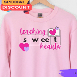 Teaching Sweethearts Reading Gift for Teacher Valentines Day Unisex Sweatshirt, Gift For Her, Gift For Him, Lover Gift