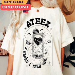 Ateez Shirt 8 Makes 1 Team Fan Gift, Gift For Fan, Music Tour Shirt