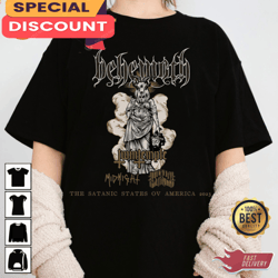 Behemoth Tour The Satanic States OV America 2023 T-shirt, Gift For Fan, Music Tour Shirt