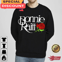 Bonnie Raitt Logo Rose T-Shirt, Gift For Fan, Music Tour Shirt