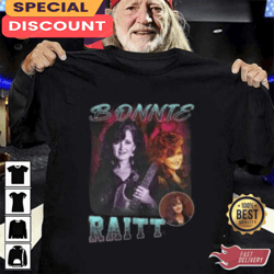 Bonnie Raitt Vintage Unisex Tee Shirt, Gift For Fan, Music Tour Shirt