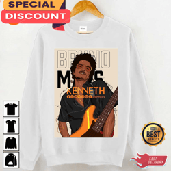 Bruno Mars Graphic Cartoon Silk Sonic Unisex Graphic Sweatshirt Design, Gift For Fan, Music Tour Shirt