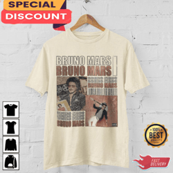 Bruno Mars Shirt Vintage Gifts Fan Unisex T-Shirt, Gift For Fan, Music Tour Shirt