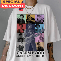 Calum Hood 5 Seconds Of Summer 5SOSFam Eras Tour Inspired T-Shirt, Gift For Fan, Music Tour Shirt