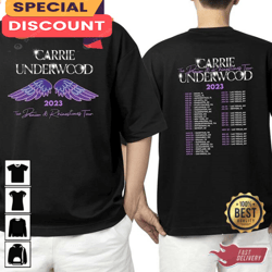 Carrie Underwood Denim and Rhinestones Tour 2023 Double Sided Shirt, Gift For Fan, Music Tour Shirt