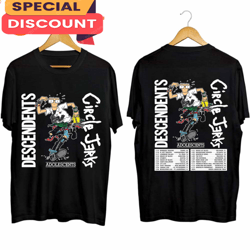 Descendents Tour Shirt 2024 With Circle Jerks, Gift For Fan, Music Tour Shirt