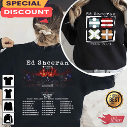 Ed Sheeran Mathematics Tour 2023 T Shirt, Gift For Fan, Music Tour Shirt