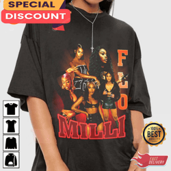Flo Milli Songs Rapper Hip Hop 90s T-shirt, Gift For Fan, Music Tour Shirt