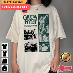 Greta Van Fleet T Shirt Highway Tune Album, Gift For Fan, Music Tour Shirt