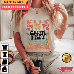 Greta Van Fleet Tour Music Concert Vintage T-shirt, Gift For Fan, Music Tour Shirt