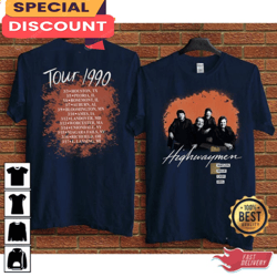 Highwaymen 1990 Tour Concert T-Shirt, Gift For Fan, Music Tour Shirt