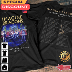 Imagine Dragons Mercury World Tour 2023 Music Unisex T-Shirt, Gift For Fan, Music Tour Shirt