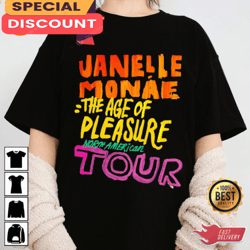 Janelle Monae The Age of Pleasure Tour 2023 T-shirt, Gift For Fan, Music Tour Shirt