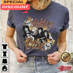 Motley Crue US Heavy Metal Rock n Roll Unisex T Shirt, Gift For Fan, Music Tour Shirt