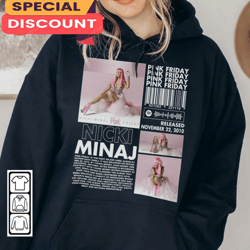 Nicki Minaj Rap Pink Friday Album 90s Y2k Inspired Hoodie, Gift For Fan, Music Tour Shirt