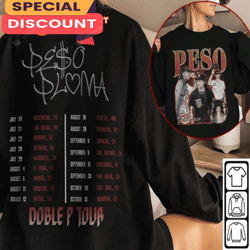 Peso Pluma Tour 2023 Doble P Concert 2 Sides T-shirt, Gift For Fan, Music Tour Shirt